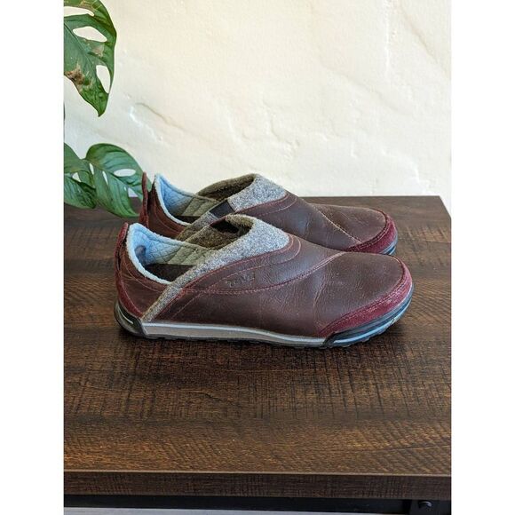 Teva Haley Slip On Leather Loafer Women's Shoes - Size 7 - Picture 1 of 8